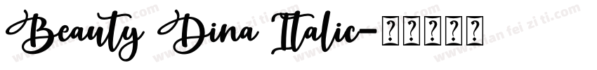 Beauty Dina Italic字体转换